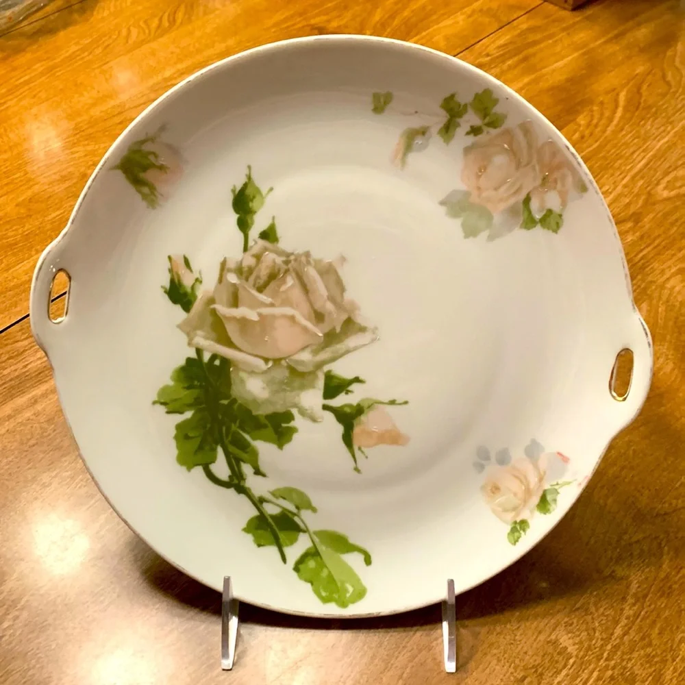 Signed Silesia Floral Pattern Decorative Plate - Picture 1 of 3